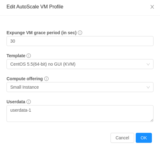 AutoScale VM Profile.