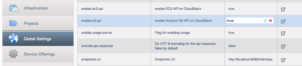 Use the GUI to set the configuration variable to true