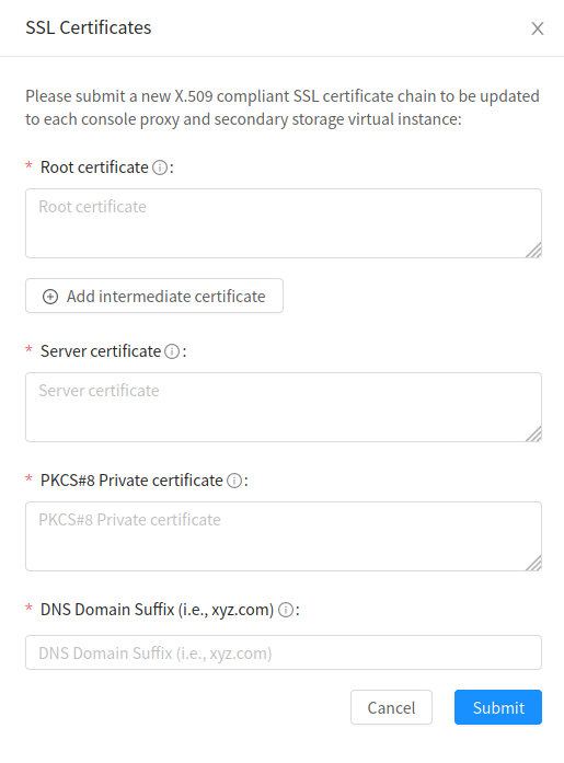 Updating Console Proxy SSL Certificate
